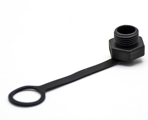 M12防塵帽塑料帶鏈條用于母頭連接器