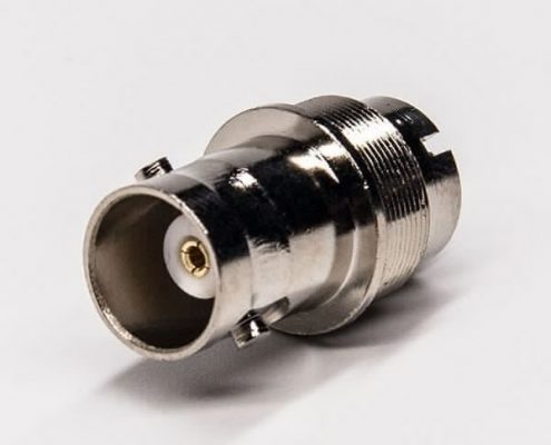 bnc母頭焊線式同軸連接器直式180度接線