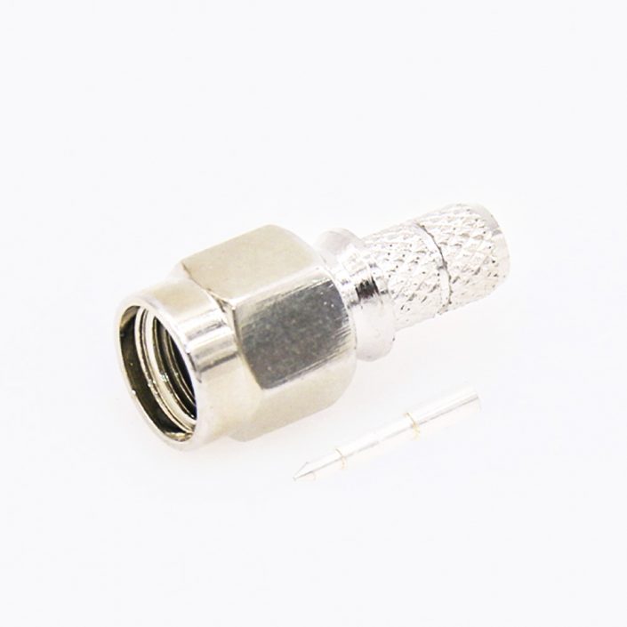 144(7) RG58 SMA連接器公頭直式壓接用于RG58 / RG142