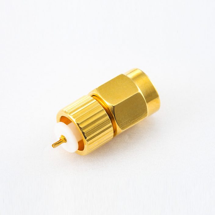 419(8) SMA連接器公頭直式h焊接用于1.13mm / 1.32MM / 1.37MM接線