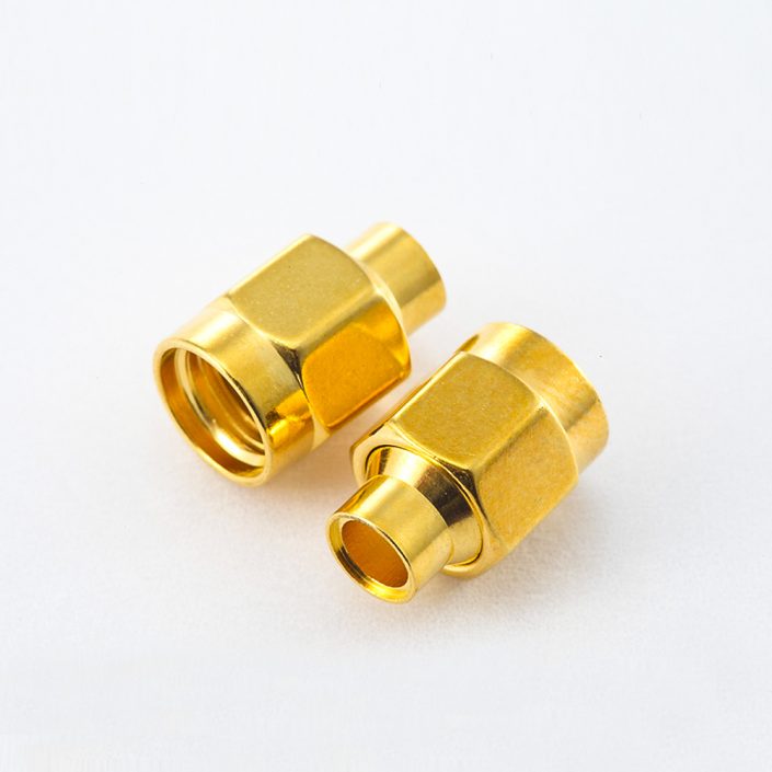 487(7) 焊接型SMA接線連接器公頭用于半柔/半剛性-3電纜