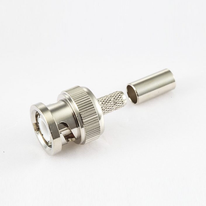 EB-001-0567 RG58/RG142壓接公頭180度的BNC連接器
