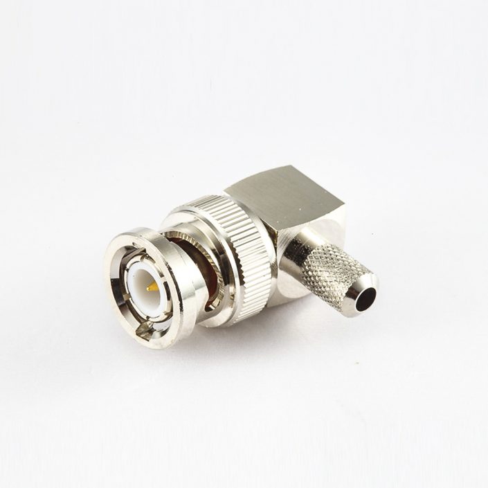 EB-001-0576 用于RG174/RG316的BNC連接器公頭彎式接線壓接