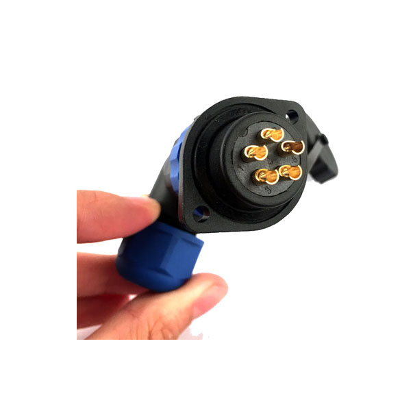 11 SP21 2孔菱形法蘭插座 7芯圓形航空插頭