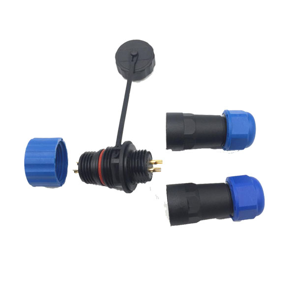 8 SP21 4芯 IP68防水航空插頭插座 連接器 對接