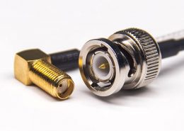 BNC線接口公頭直式轉SMA彎式母頭同軸線纜及RG316