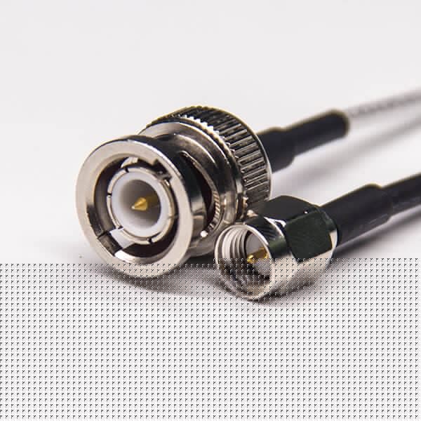 EB-101-0510 直插式SMA接口公頭鍍鎳轉BNC直式公頭接RG316線