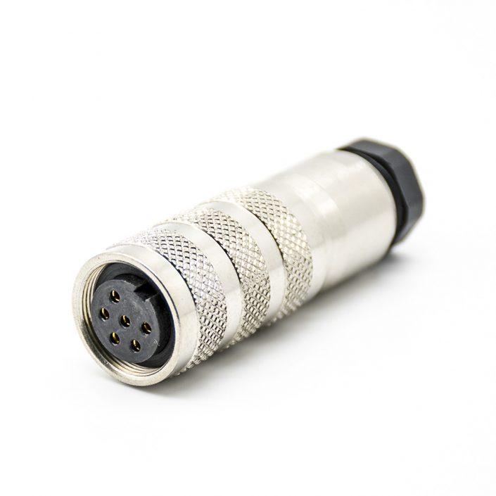 EB-400-3061 M16圓形連接器6芯母頭直式焊線連接器