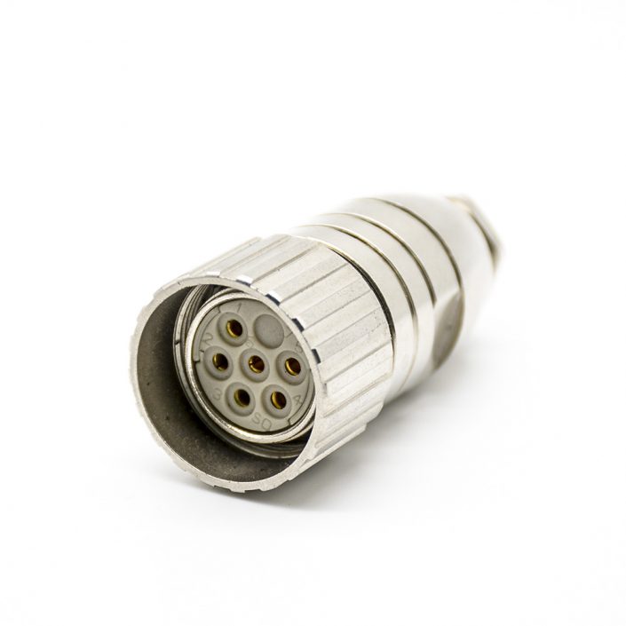 EB-400-4060 M23 6針母頭直式焊線連接器