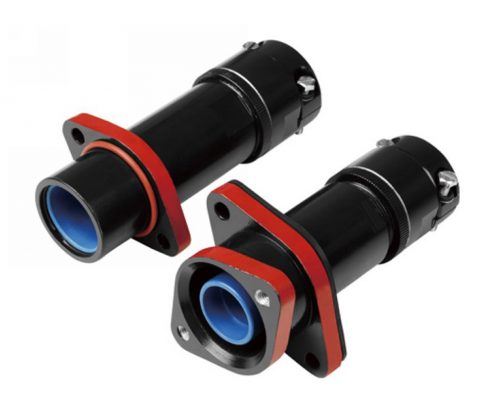 卡口圓形連接器JL插頭&插座直式單芯面板安裝焊接推入式連接牽引連接器