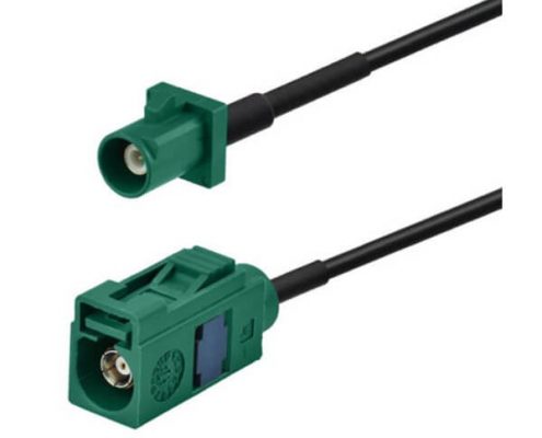 車載收音機天線延長線Fakra E型直式公轉母接線2米