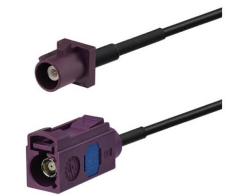 Fakra-D型車載4G LTE 3G UMTS GSM公轉母直式連接器延長線50厘米