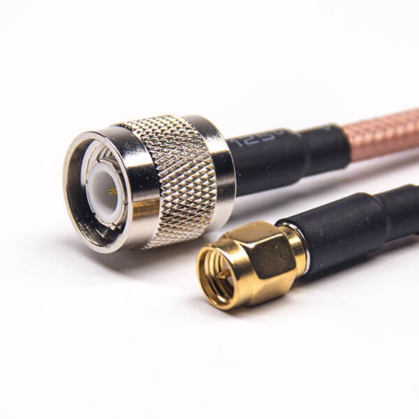 male-to-male-coaxial-cable-connector-straight-tnc-to-straight-sma-for-rg142-cable(5) TNC公頭直式組裝線材轉SMA直公頭接RG142線材