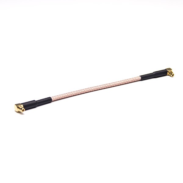 mmcx-cable-connector-male-right-angled-with-rg316 MMCX接口公頭彎式轉MMCX公頭彎式線材接RG316