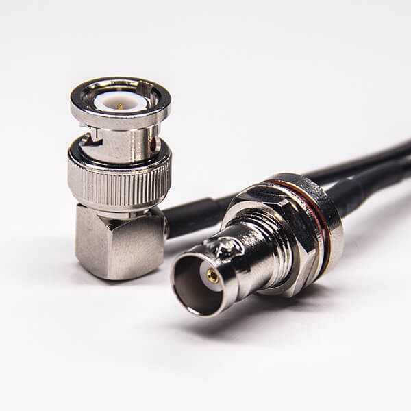 rf-coaxial-cable-male-female-rg174-cable-with-bnc-right-angle-to-bnc-straight-(3) bnc防水接頭直式母頭轉(zhuǎn)bnc彎公頭組裝電纜接RG174