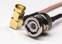 SMA轉BNC同軸線材SMA公頭90度轉BNC公頭180度接RG316