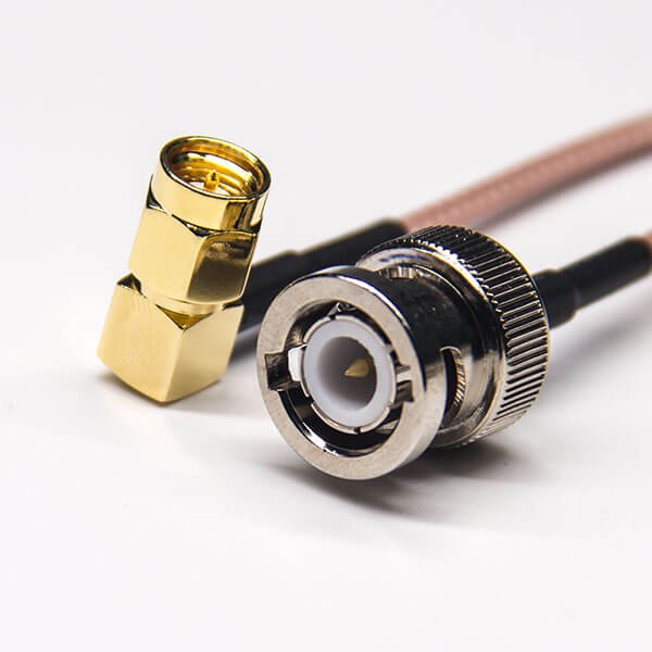 right-angle-sma-male-connector-to-bnc-straight-male-coaxial-cable-with-rg316(5) SMA轉BNC同軸線材SMA公頭90度轉BNC公頭180度接RG316