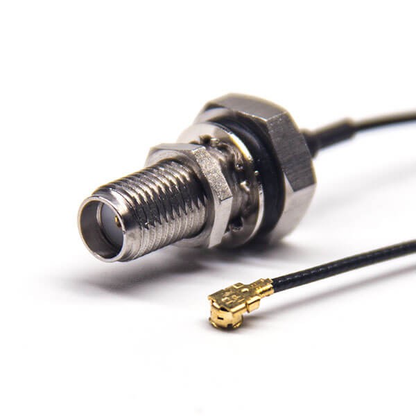 sma-connector-cable-assembly-straight-blukhead-panel-mount-to-ipex-coaxial-cable(10) sma同軸電纜母頭穿墻面板安裝轉IPEX端子